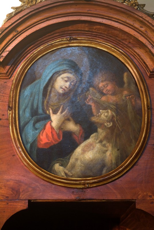 Ambito napoletano sec. XIX, Pietà in olio su tela