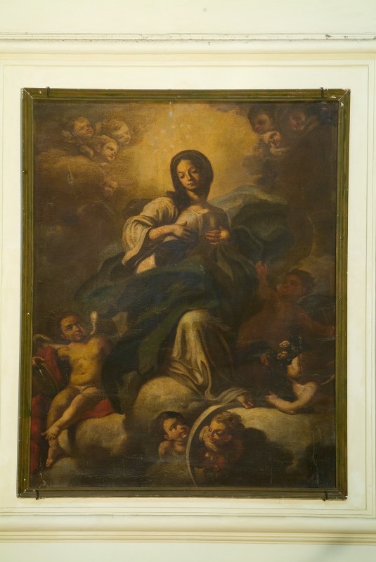 Ambito napoletano metà sec. XVIII, Madonna immacolata in olio su tela