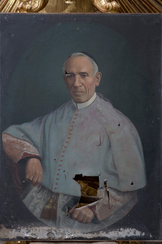 Ambito napoletano sec. XIX, Ritratto di don Giuseppe Sabino in olio su tela