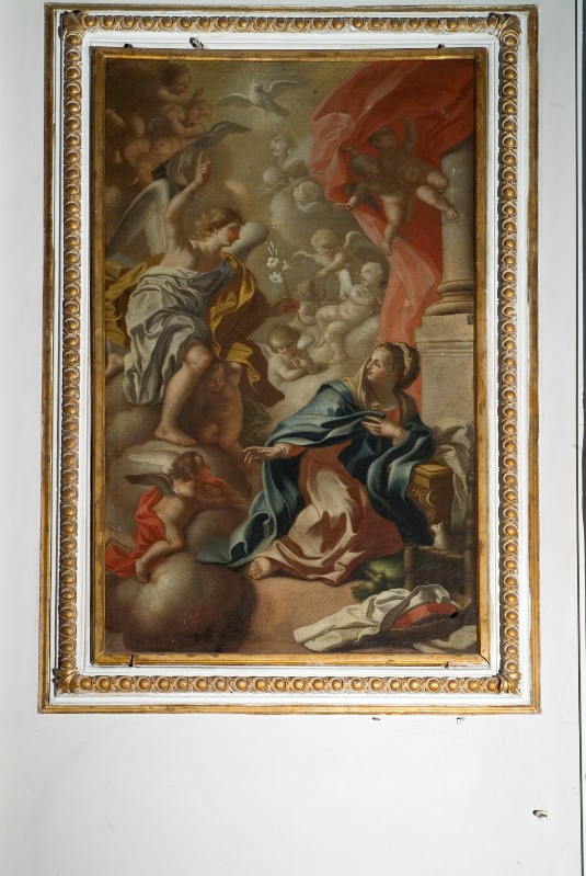 Ambito napoletano ultimo quarto sec. XVIII, Annunciazione in olio su tela