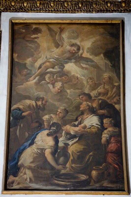 Giordano L. (1692), Natività di Maria in olio su tela