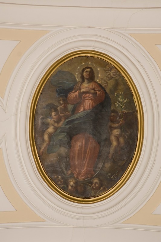 Ambito napoletano seconda metà sec. XVIII, Madonna immacolata in olio su tela