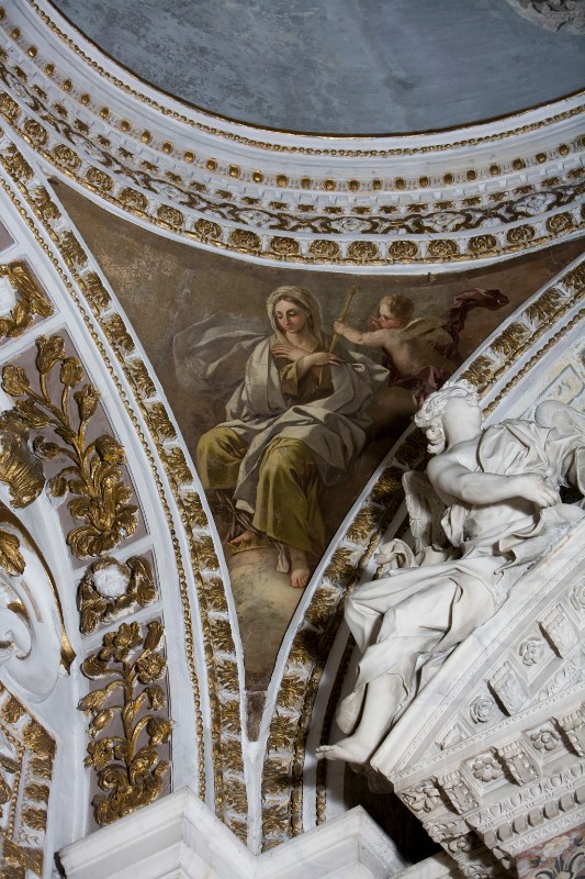 Ambito napoletano fine-inizio sec. XVII, Allegoria dell'umiltà in olio su tela