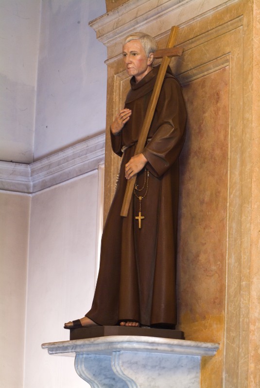 Bott. del Trentino Alto Adige fine sec. XX, Beato Ludovico da Casoria in legno