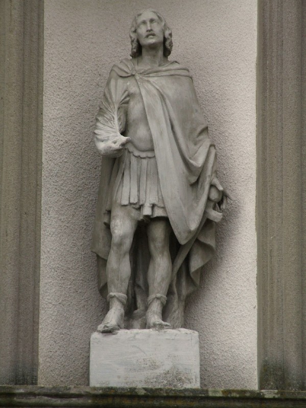 Bott. emiliana sec. XX, Statua di S. Protasio in marmo bianco
