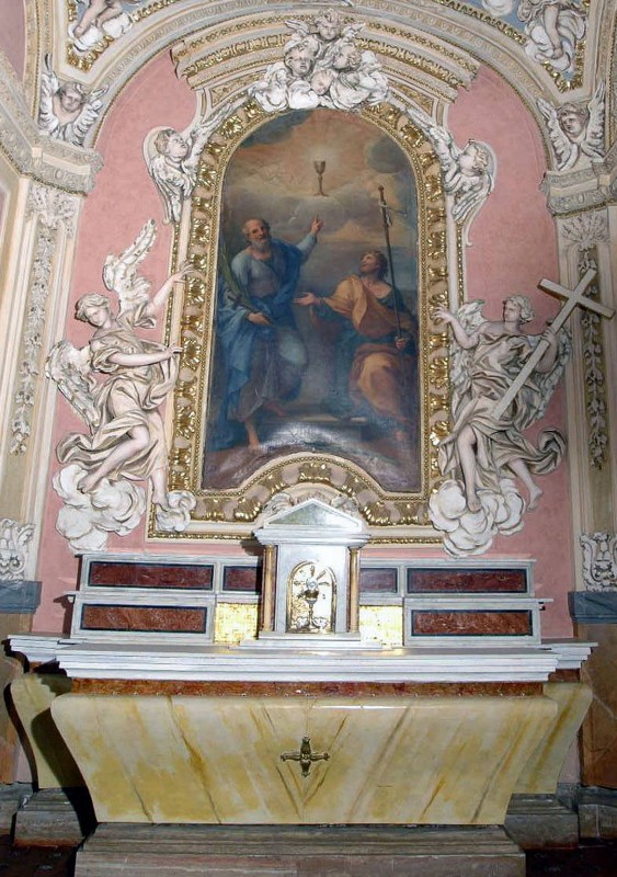 Bott. laziale sec. XVIII, Altare laterale dei Santi Filippo e Giacomo