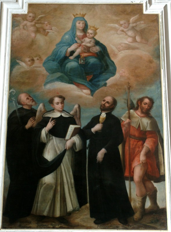 Bottega napoletana (1746), Dipinto Madonna con Bambino e Santi