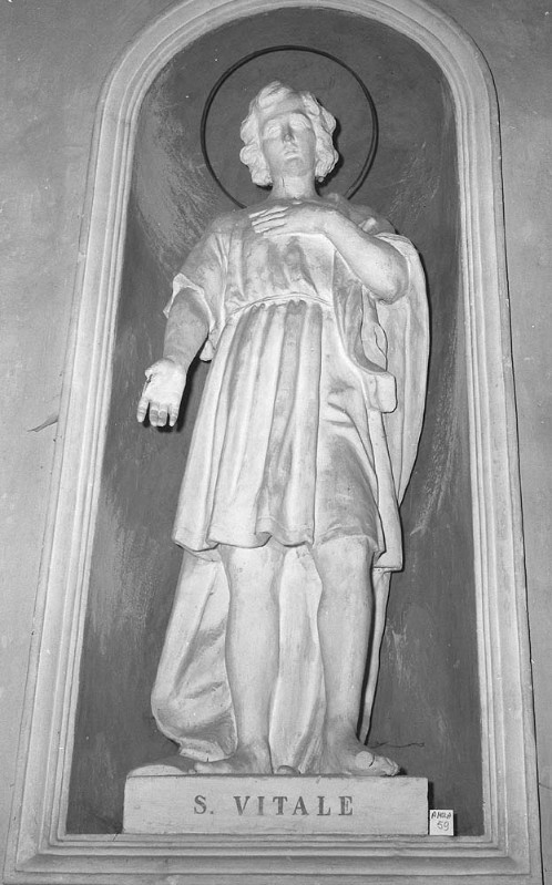 Ambito emiliano sec. XIX, Statua San Vitale