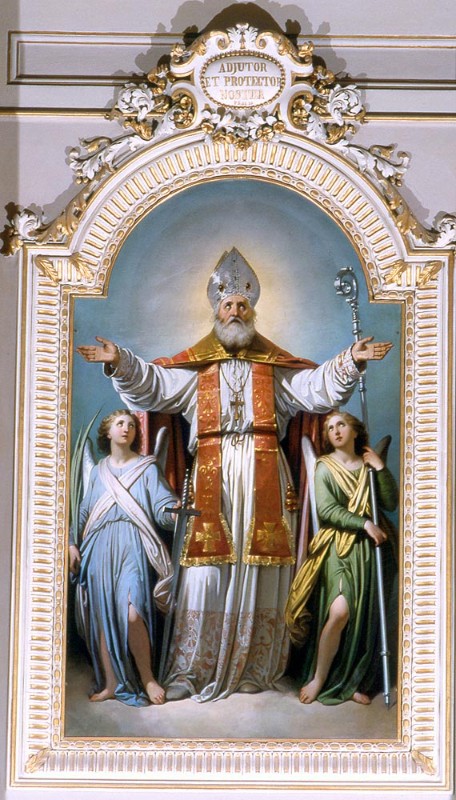 Guardassoni A. (1864), Dipinto Sant'Apollinare tra due angeli