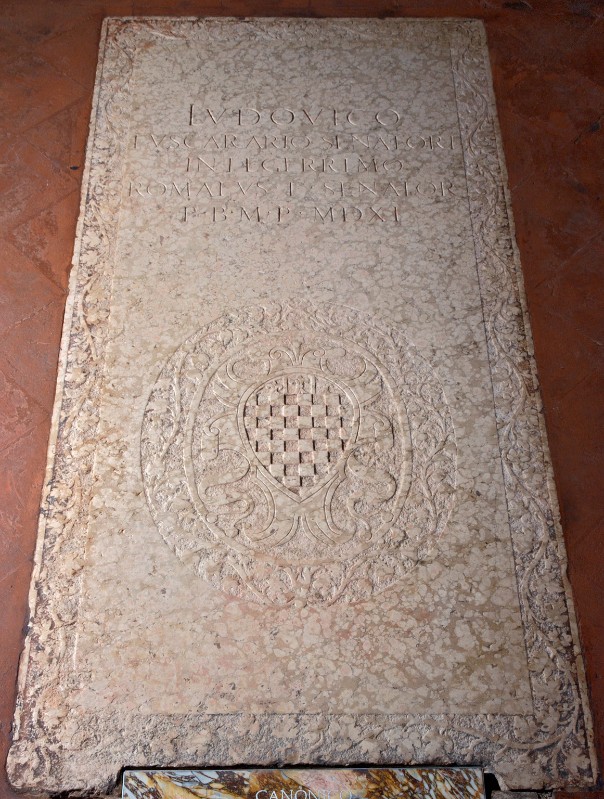 Bott. bolognese (1540), Lastra tombale di Lodovico Foscari