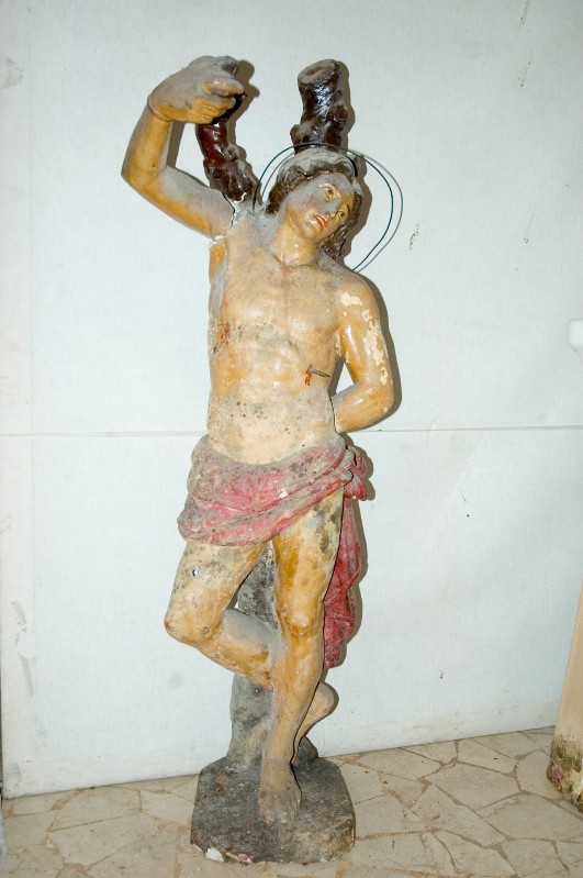 Ambito emiliano sec. XVIII, Statua San Sebastiano