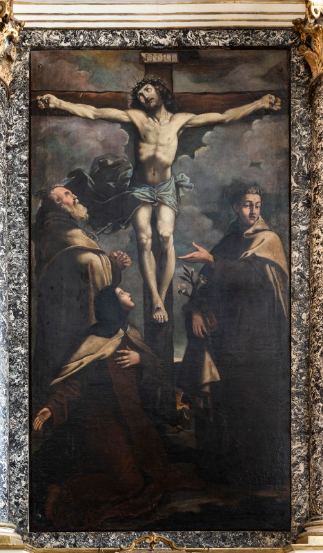 Carboni F. (1624), Dipinto Crocifissione e santi
