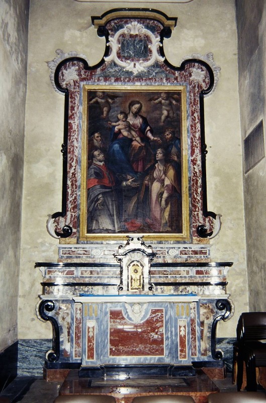 Bottega lombarda sec. XVIII, Altare della Madonna del Carmine