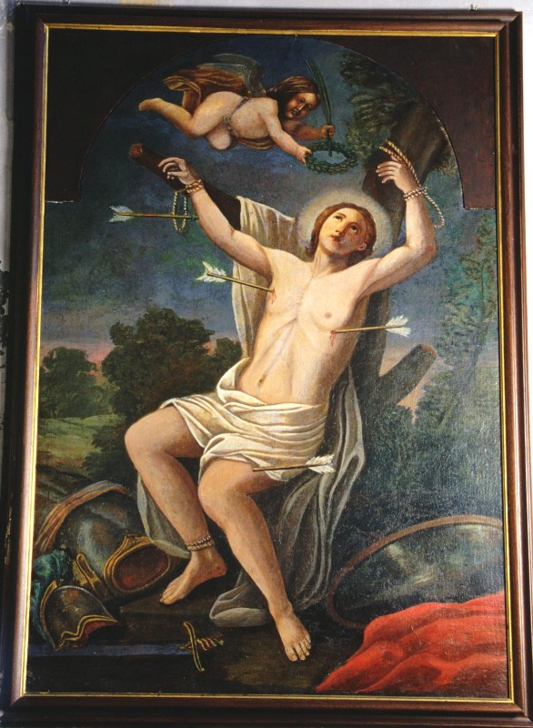 Bott. abruzzese sec. XIX, Dipinto di San Sebastiano