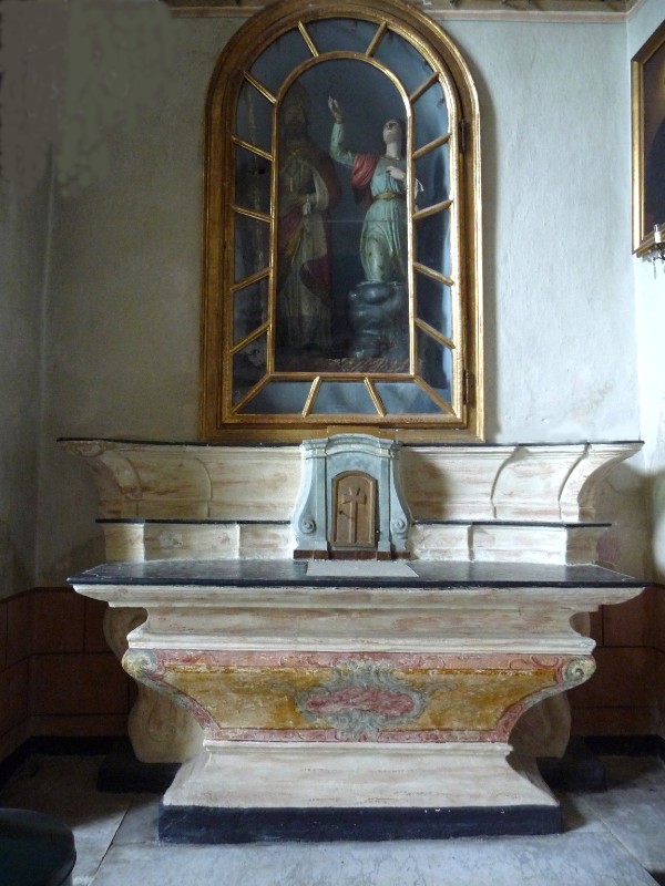 Bottega ligure sec. XIX, Altare dei Santi Cipriano e Giustina
