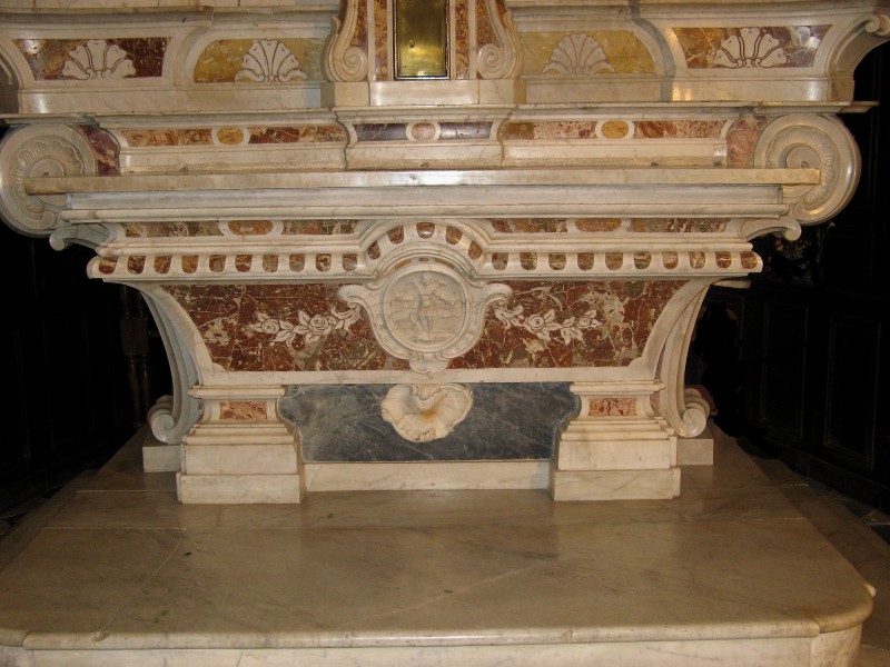 Bottega ligure sec. XVIII, Paliotto con San Michele arcangelo