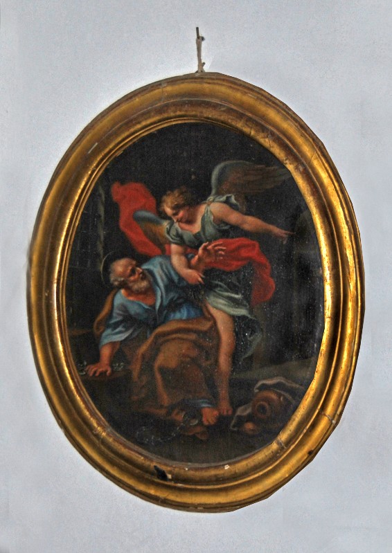 Piola P.G. sec. XVIII, San Pietro liberato dall'angelo