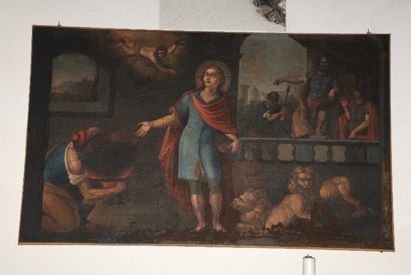 Ambito molisano sec. XVIII, Dipinto con Sant'Agapito