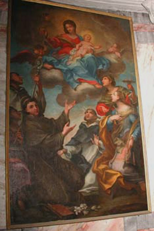 Piola P.G. sec. XVII, La Vergine con Gesù Bambino e Santi