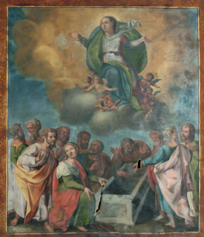 Bottega abruzzese sec. XVII, Dipinto Assunzione della Vergine