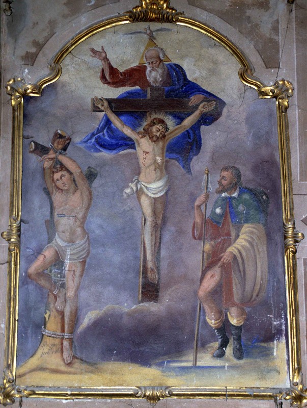 Maggioli (1867), Trinità con San Sebastiano e San Rocco
