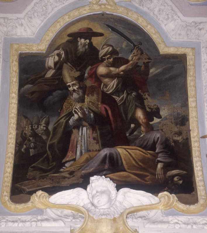 Ambito lombardo sec. XVIII, Martirio dei santi Gervasio e Protasio