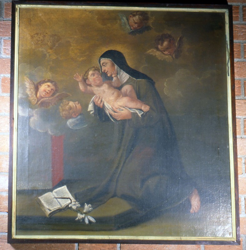 Ambito bolognese sec. XVIII, Dipinto S. Caterina da Bologna