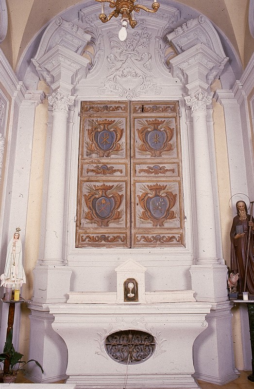 Maestranze laziali sec. XVII, Altare della cappella delle Reliquie