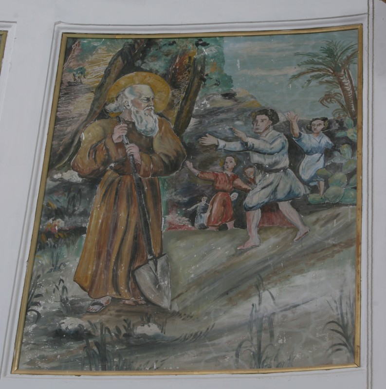 Agliata A. (1950), Sant'Antonio Abate accoglie i discepoli