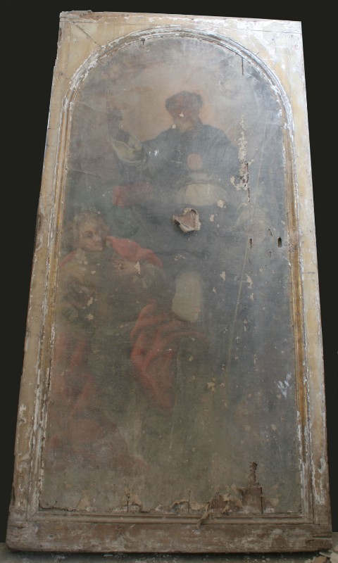 Bottega di Provenzani D. sec. XVIII, San Calogero ed un cavaliere