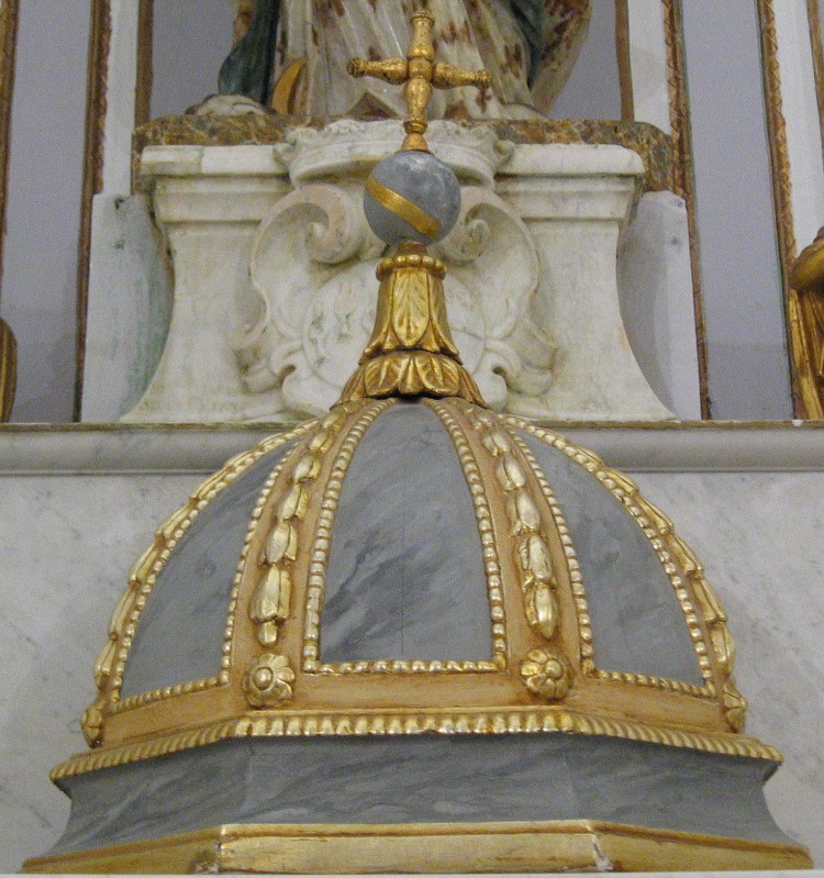 Bottega siciliana sec. XVIII, Cupola per tabernacolo