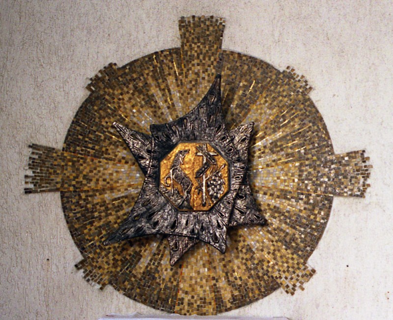 Bottega siciliana sec. XX, Tabernacolo con mosaico