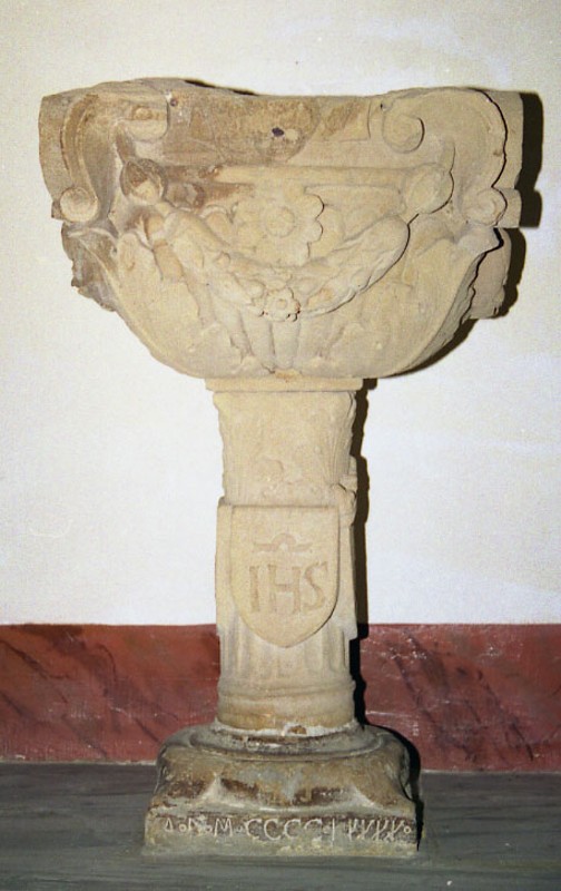 De Bonanno (1440), Fonte battesimale