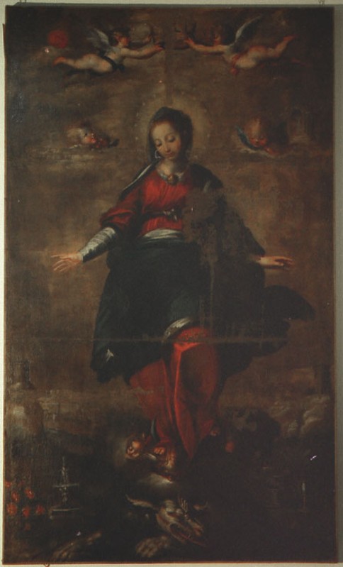 Bottega siciliana sec. XVII, Madonna Immacolata