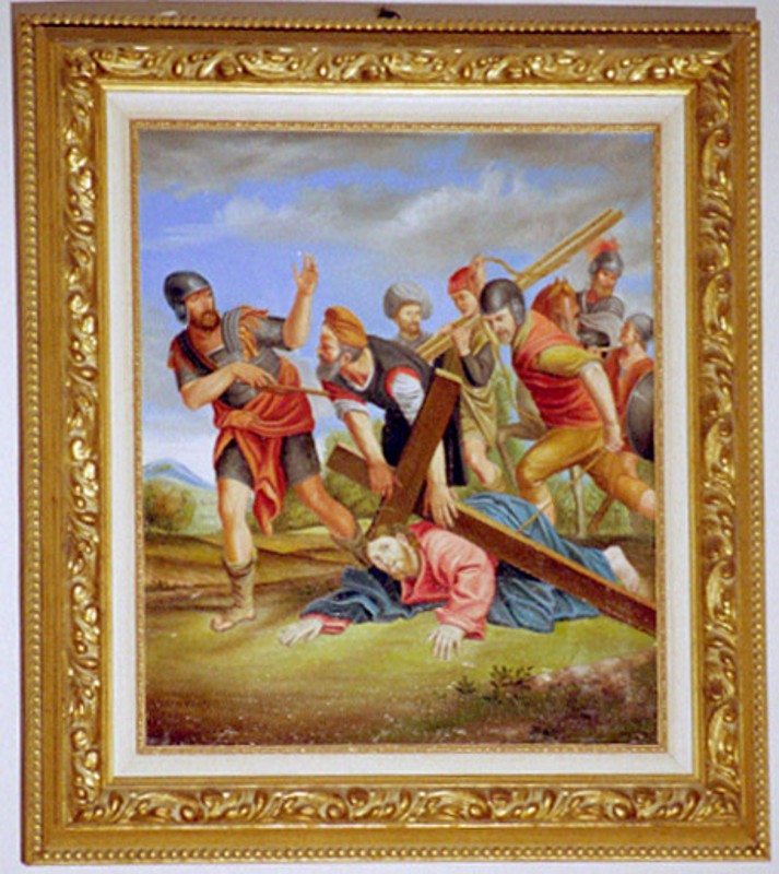 Vaccaro C. (2000), Gesù cade sotto il peso della croce