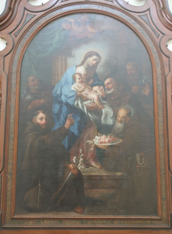 Fra' Felice da Sambuca sec. XVIII, Madonna con Bambino e Santi cappuccini