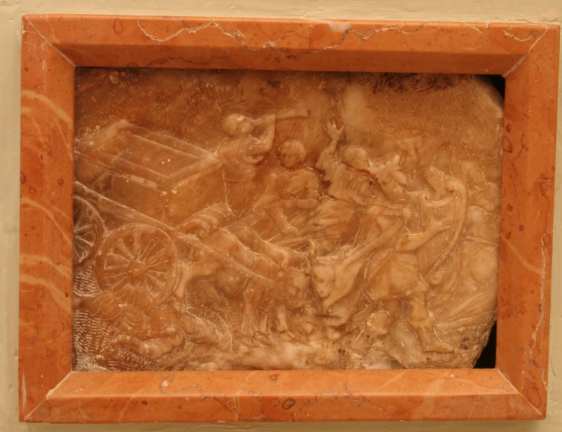 Bottega siciliana sec. XV, Trasporto dell'Arca a Gerusalemme