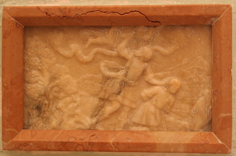 Bottega siciliana sec. XV, Sacrificio di Isacco