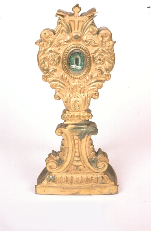 Bottega piemontese sec. XIX, Reliquiario di Santa Zita