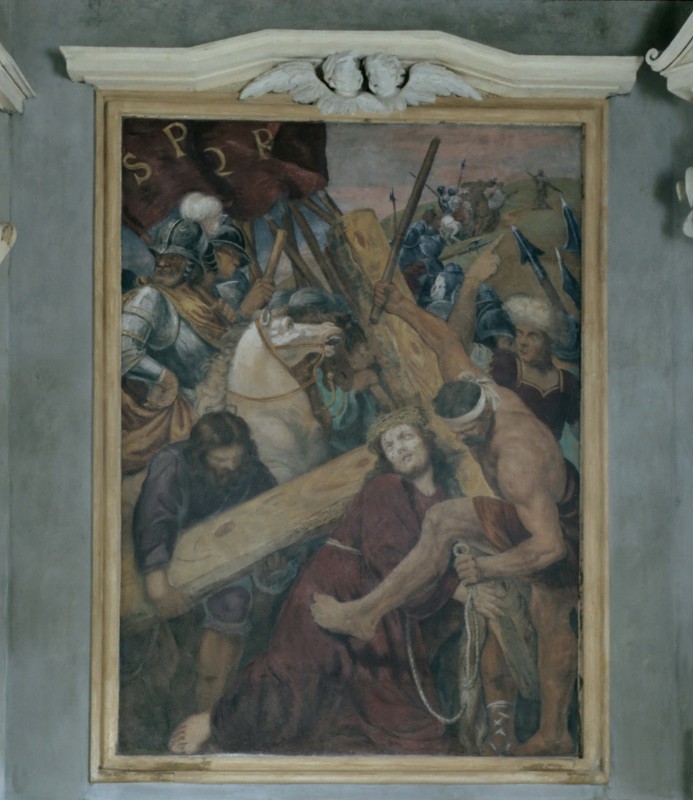 Alberti G. (1683-1685), Gesù Cristo sale sul monte Calvario