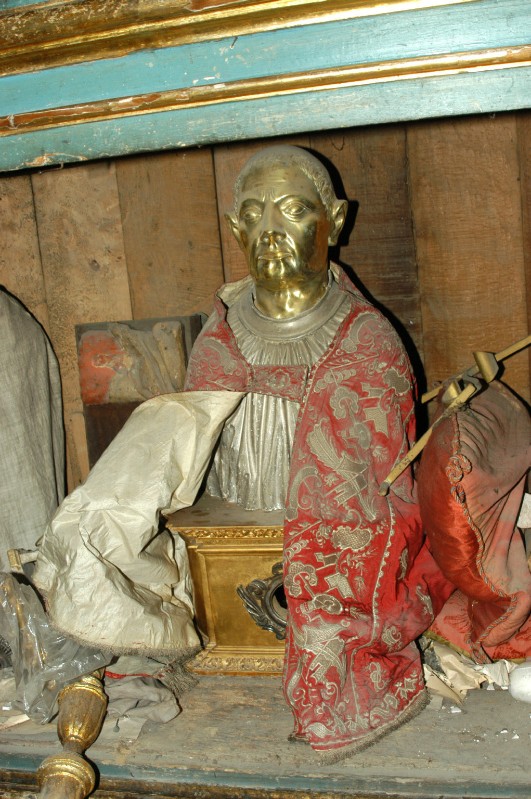 Artigianato campano sec. XVIII, Statua con San Gennaro