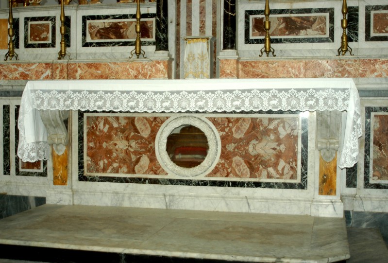 Marmoraro campano sec. XIX, Paliotto Santa Cristina e San Prisco