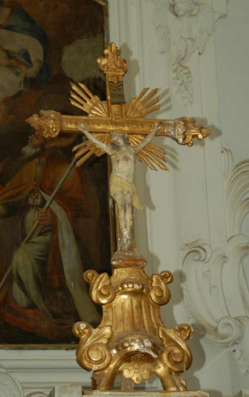 Ambito campano sec. XVIII, Croce altare Santa Cristina e San Prisco