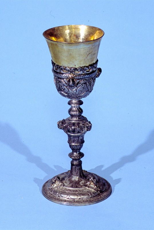 Bott. napoletana (1712), Calice in argento dorato e cesellato e sbalzato