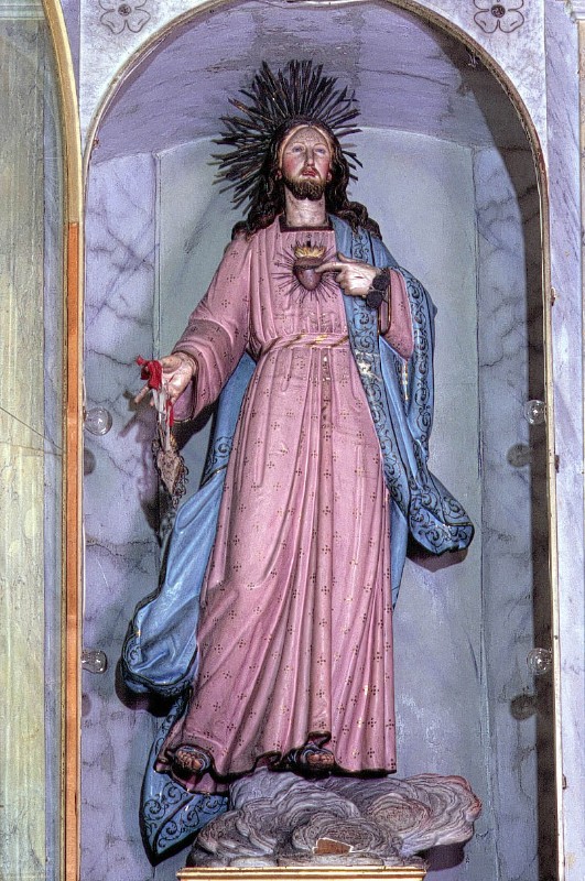 Bott. napoletana (1913), Gesù Cristo in legno dipinto