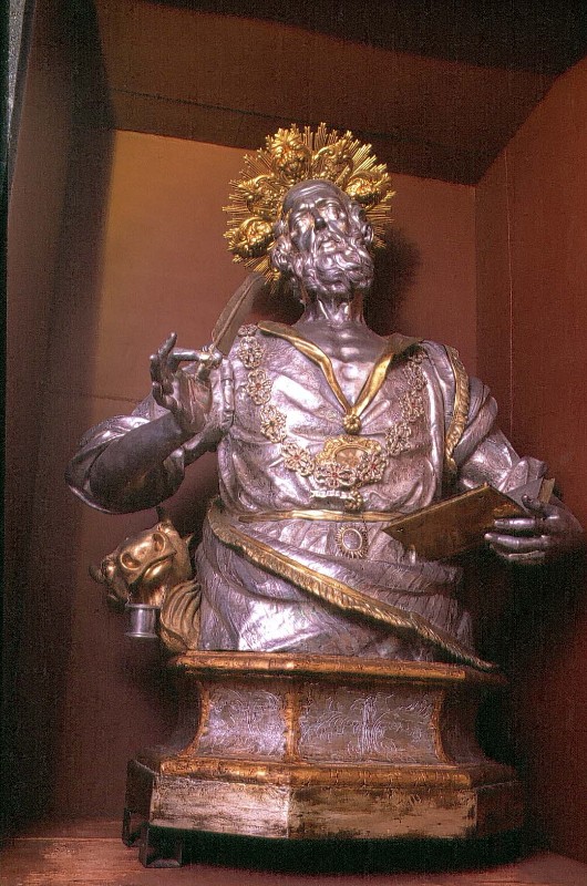 Bott. campana (1779), Busto di San Luca in argento