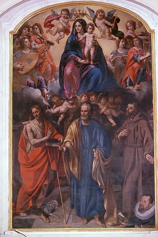 Borghese I. (1613), Incoronazione della Madonna con Santi