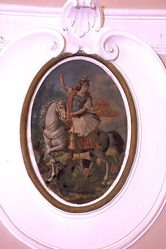 Ambito italiano secc. XVIII-XIX, San Giorgio in olio su tela