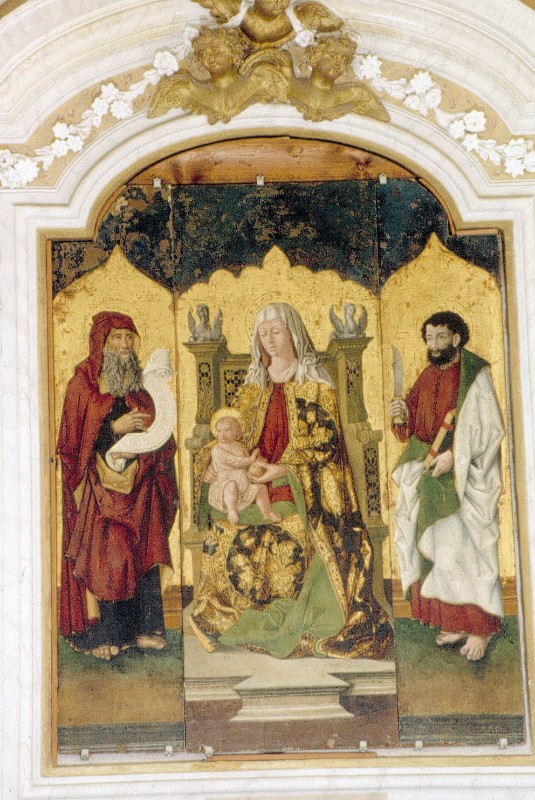 Antonelli A. (1479), Trittico della Madonna con Gesù Bambino