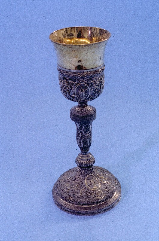 Bott. napoletana (1833), Calice in argento sbalzato e inciso e dorato